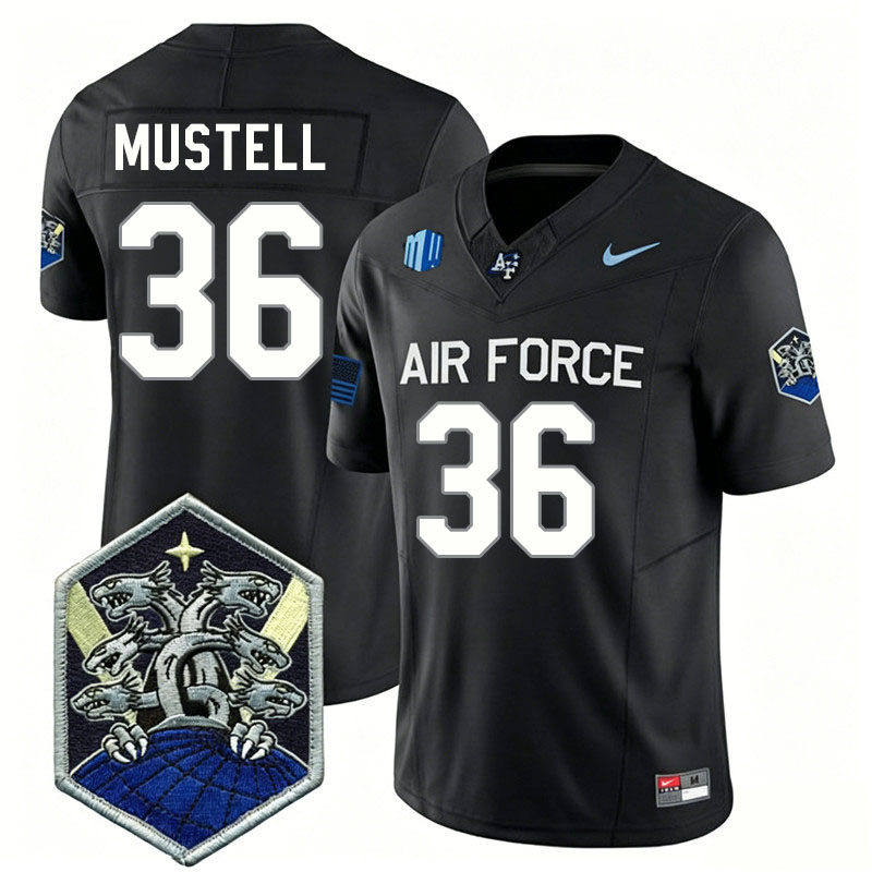 Air Force Falcons #36 Max Mustell College Football Jerseys,Uniforms-Black